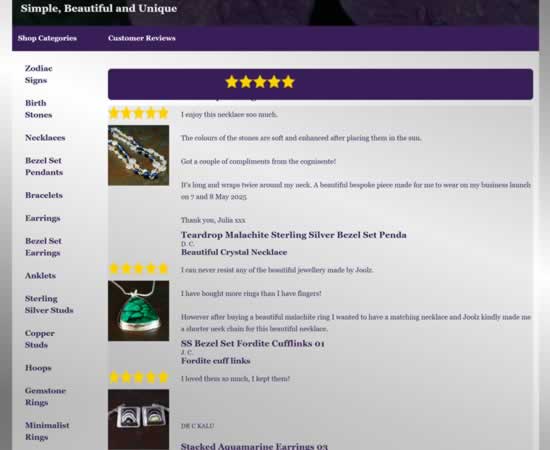 Joolzery Customer Reviews Page
